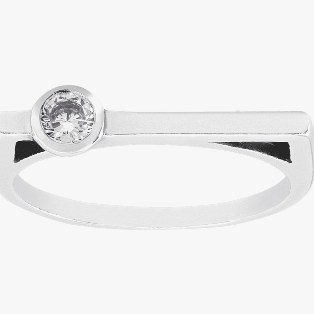 Sterling Silver Bar Ring